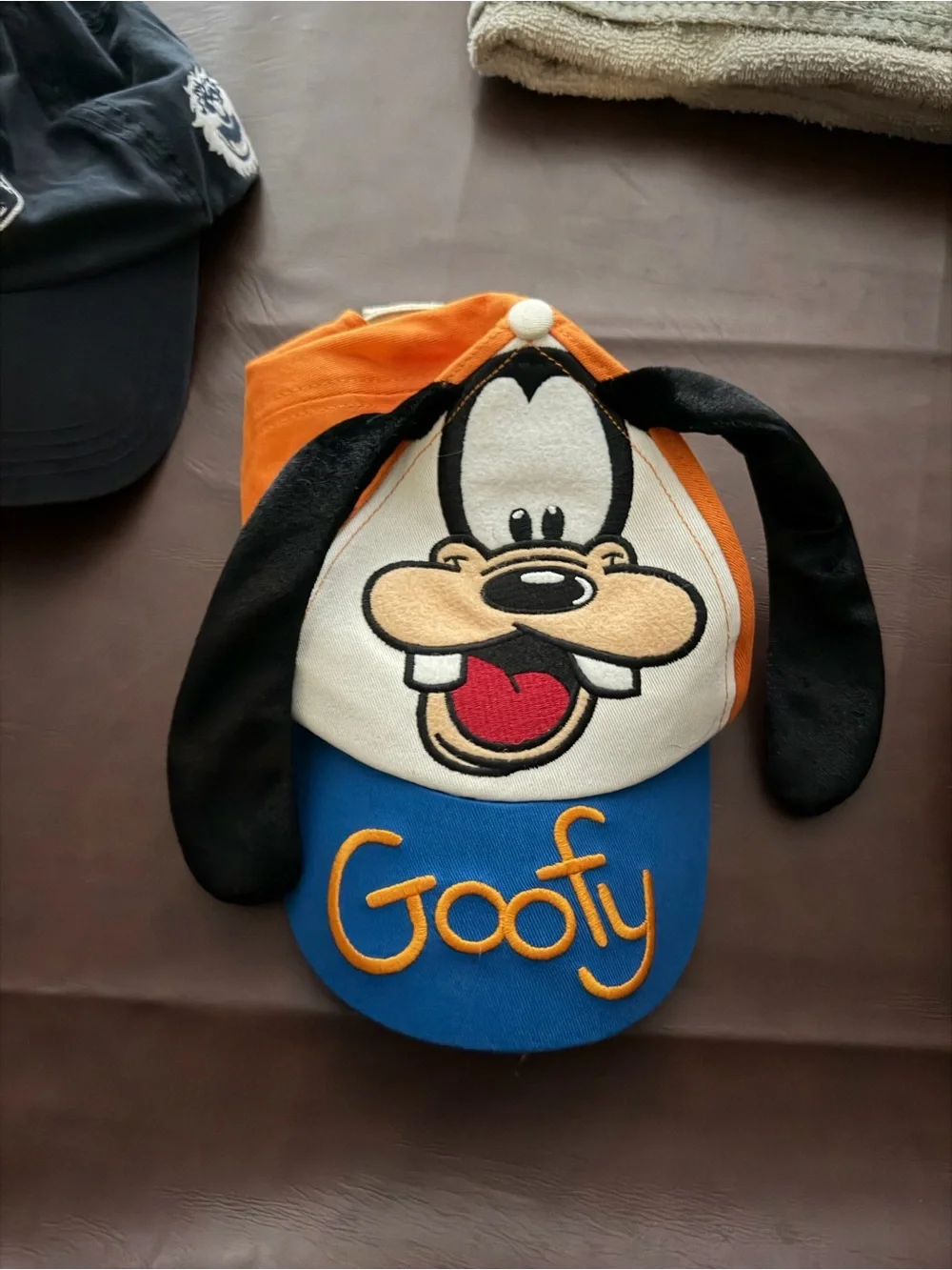 Disney Goofy Kids Hat in Orange, Blue, Black & White